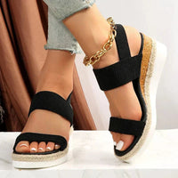 Melyora | Orthopädische Plateau-Sandalen – Schwarz (Fast ausverkauft)