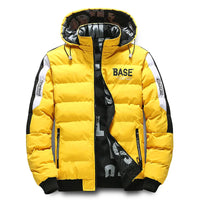 BASE Urban Winterjacke mit Kapuze – Gelb