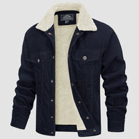 Laselith | Lässige Kordjacke für Herren – Marine