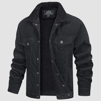 Laselith | Lässige Kordjacke für Herren – Dunkelgrau