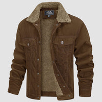 Laselith | Lässige Kordjacke für Herren – Braun