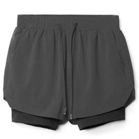 Mauro | Bequeme Trainingsshorts – Grau
