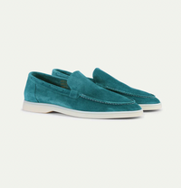 Edward | Leicht Klassischer Schnitt Loafer – Blaugrün