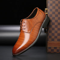 Chris | Schnürung Classic-Fit Schnürschuhe – Gelb