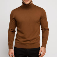 Moritz | Herren Merinowoll Rollkragenpullover – Braun
