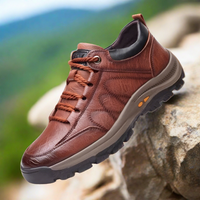 Wanderschuhe für Herren - Leichte Sommertrekkingschuhe für breite Füße – Braun
