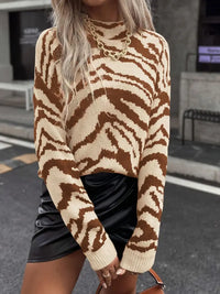 Reigithon | Plaid Rollkragenpullover, Eleganter Langarmpullover für den Herbst – Gemischte Farbe