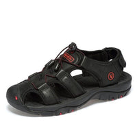 Trekkingsandalen für Herren - Bequeme Sommersandalen für breite Füße – Schwarz