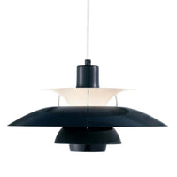 Moderne LED-Hängelampe in Farbenfrohem Metalldesign für Esstisch und Wohnbereiche – Energiesparend, E27 Fassung – Schwarz