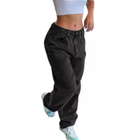 Franziska | Modische Baggy Jeans – Schwarz