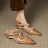 Mules Damen Mit Absatz & Arch Support – Elegante Spitzform Für Stilbewusste Frauen – Aprikose