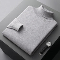 Rollkragenpullover Herren Klassisch | Schlichtes Design – Grau