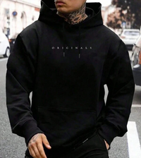 Lasie | Lässiger Hoodie mit Bequemer Passform für Herren – Schwarz