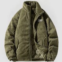 THEO - ELEGANTE CORDJACKE – Grün
