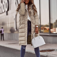 Elegante Damen Baumwolljacke mit Taschen – Beige