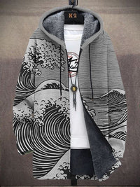 Nálha | Luxuriöser künstlerisch inspirierter Cardigan – Grau