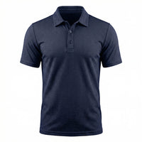 Dario | Atmungsaktives Stretch Poloshirt – Mitternachtsnavy