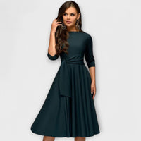 Elegantes Swing-Kleid – Grün
