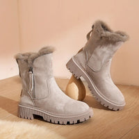 Qoasira | Modische Stiefel für Damen – Aprikose