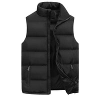 Herren Winter Weste | Mit Reißverschluss – Schwarz