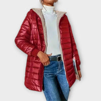 Carolin – Lässige Winterjacke für Damen – Rot