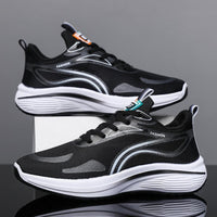 Damen Sportliche Laufschuhe mit atmungsaktivem Obermaterial und stoßdämpfender Sohle – Schwarz
