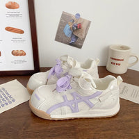 Damen Sneakers mit innovativem Schnürsystem und atmungsaktiver Oberflächenstruktur – Lila