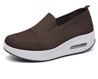 Damen Bequeme Slip-On Sneakers mit Luftpolstertechnologie – Braun