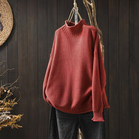 Lara™ | Knitted Sweater – Rot