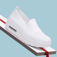 Damen Komfortable Slip-On Sneakers mit Luftpolstertechnologie – Weiß