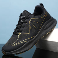 Damen Performance Laufschuhe mit flexiblem Dämpfungssystem – Schwarzgelb