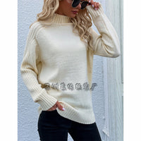 Hannah - Eleganter Strickpullover – Aprikose
