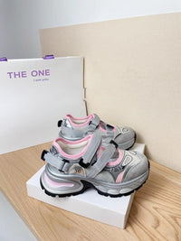 Damen Sportliche Lauf- und Freizeitschuhe mit verstellbaren Riemen und dämpfender Sohle – Graurosa
