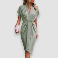 Lolla | Midi-Wickelkleid – Grün