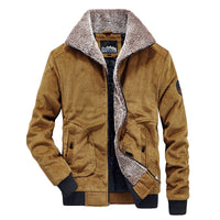 Ryan | Winter Cordjacke – Erdgelb