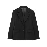 Heidi-Mode | Hem Mantel Eimer Hose Mini Rock Drei-teiligen Set – Schwarze Anzugjacke A03