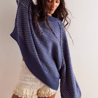 Damen LANGARM RUNDHALS PULLOVER | KOMFORTABEL, STILVOLL, VIELSEITIG – Blau