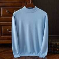 Carter Mock Neck – Blau