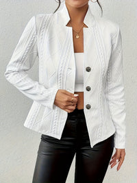 Sibylle™ Selbstbewusster Stil Blazer – Weiß