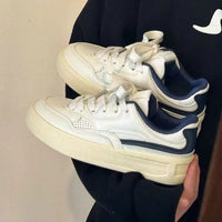 Damen Sneakers im zeitlosen Retro-Stil mit gepolsterter Innensohle und rutschfester Sohle – Blau