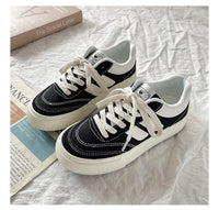 Damen Sportliche Sneakers mit einzigartiger Oberflächenstruktur und dämpfender Sohle – Schwarz
