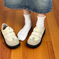 Damen Komfortable Klettverschluss-Sneaker mit atmungsaktivem Obermaterial – Hellgrau