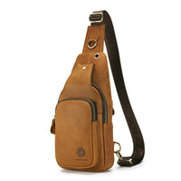 Noah | Leder-Brusttasche – Hellbraun