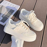Damen Hochwertige Komfort-Sneaker mit dämpfender Sohle und atmungsaktivem Obermaterial – Creme