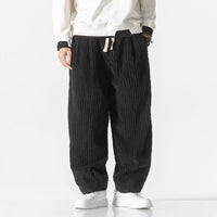Masaaki | Einzigartige Cordhose – Schwarz