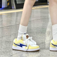 Damen Sportliche Sneakers mit dynamischem Design und komfortabler Polsterung – Zitronengelb