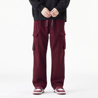 Haruki | Winterliche Cord-Hose – Rot