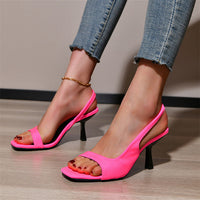 Kimberly | Damen Elegante High Heel Sandaletten – Rosa