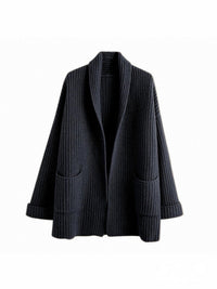 Modischer Langarm-Cardigan für Damen | Lässig – Schwarz