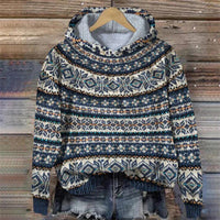 DAGNY - KUSCHELIGER KAPUZENPULLOVER – Dunkelblau
